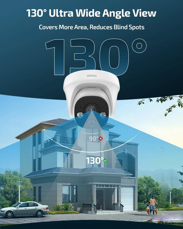 Alt view image 2 of 5 - OHWOAI 4K Add-on POE Camera for Wired Security Camera System Outdoor