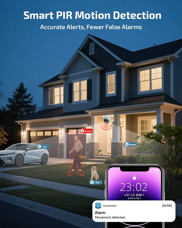 Alt view image 5 of 5 - OHWOAI 4K Add-on POE Camera for Wired Security Camera System Outdoor