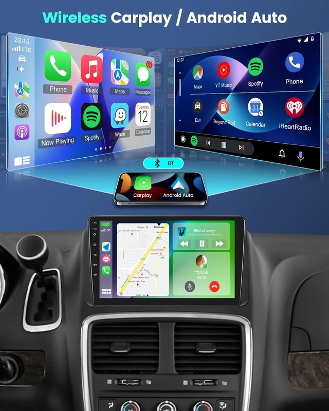 Alt view image 3 of 5 - 4+64G Car Stereo for Dodge Grand Caravan and Chrysler Town and Country