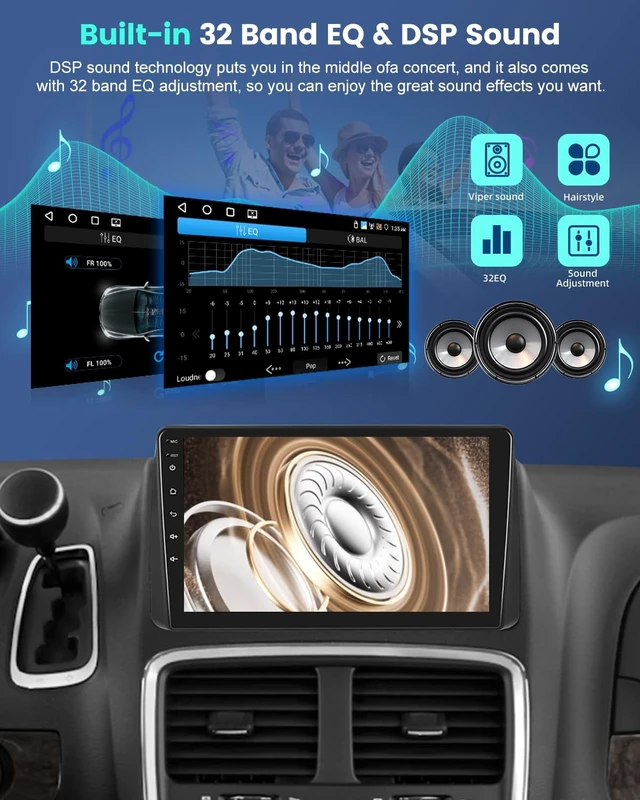 Alt view image 5 of 5 - 4+64G Car Stereo for Dodge Grand Caravan and Chrysler Town and Country