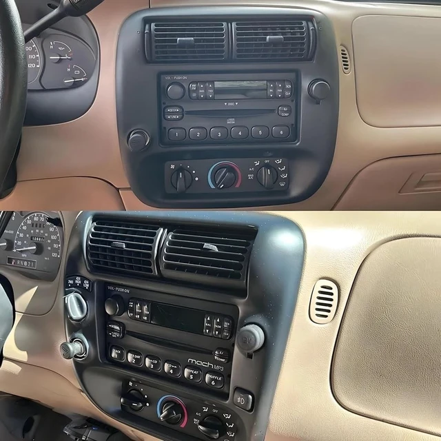 Alt view image 2 of 5 - 2+32G Double Din Car Stereo for Ford Ranger 1998-2006 Radio Upgrade with Backup Camera, 7 inch Touch Screen Radio for Ford Ranger Head Unit Bluetooth with Wireless Carplay Auto Android GPS FM R