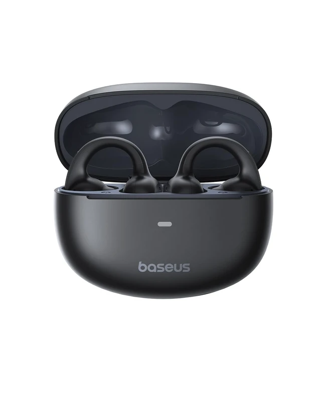 Alt view image 3 of 5 - Baseus Bowie MC1 Open Ear Clip-On Earbuds, Adaptive Comfort with Anti-Drop Design, Impactful Sound with Adaptive Bass Boost, Adaptive Noise Cancelling Calls, IP57 Waterproof, 40H Playtime, Lightweight