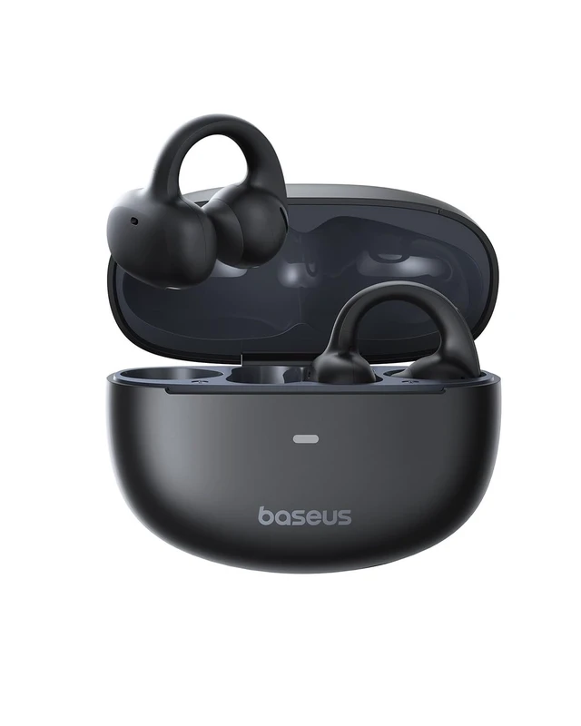 Alt view image 4 of 5 - Baseus Bowie MC1 Open Ear Clip-On Earbuds, Adaptive Comfort with Anti-Drop Design, Impactful Sound with Adaptive Bass Boost, Adaptive Noise Cancelling Calls, IP57 Waterproof, 40H Playtime, Lightweight