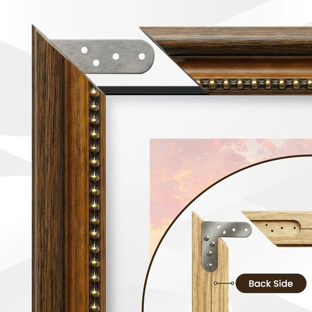Alt view image 5 of 5 - CasaDHG Antique Solid Wood TV Frame, Compatible ONLY with 65" Samsung The Frame TV Pro TVs, Vintage Distressed Wooden Bezel, Fits 65" LS03A/LS03B/LS03C/LS03D/LS03FA/LS03FW (20212025 & 2025 Pro)