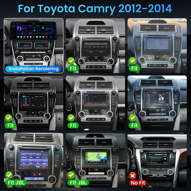 Alt view image 2 of 5 - 12.3 inch Car Radio for Toyota Camry 2012-2014: Touch Screen Stereo