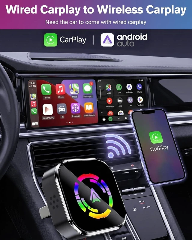 Alt view image 3 of 5 - Ablink 2026 Upgarded Wireless CarPlay Adapter for iPhone & Android