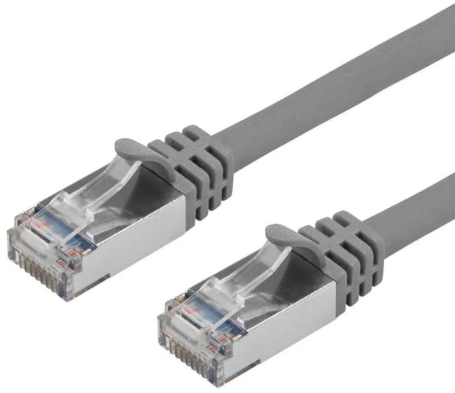 Main image of Buhbo 3 ft CAT7 Shielded RJ45 Ethernet Snagless Cable (24-Pack) Gray