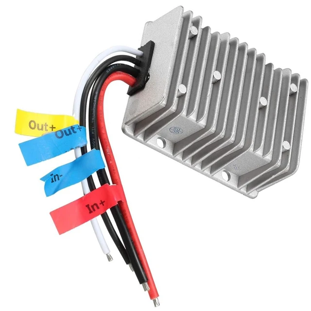 Alt view image 4 of 5 - Auttoop Waterproof Voltage Converter Regulator DC/DC 12V Step-Up to 19V 20A 380W Power Boost Transformer
