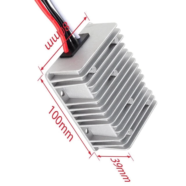 Alt view image 2 of 5 - Auttoop Waterproof Voltage Converter Regulator DC/DC 12V Step-Up to 19V 20A 380W Power Boost Transformer