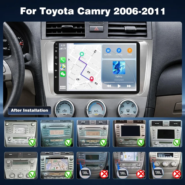 Alt view image 2 of 5 - 4+64G Android Car Radio for Toyota Camry 2006 2007 2008 2009 2010 2011