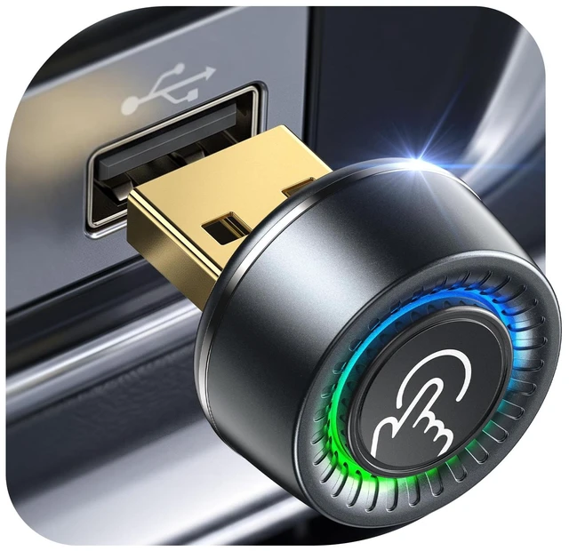Main image of Wireless CarPlay Adapter for iPhone & Android Auto - Wired to Wireless Gray