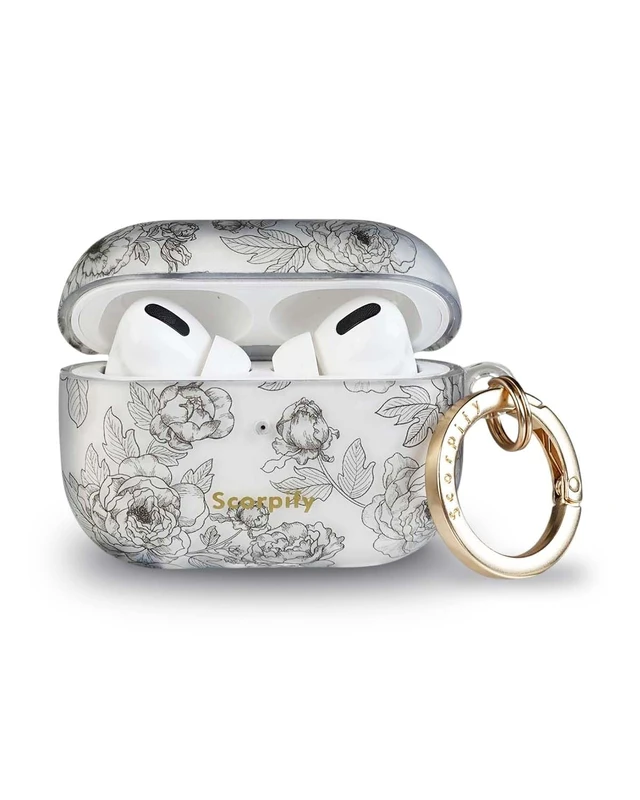 Alt view image 2 of 5 - SCORPIFY for AirPods Pro Case 1 & 2 (1st & 2nd Generation, 2019/2022) with Keychain, Compatible with Apple AirPod Pro 1 & 2, Cute Protective Hard Shell Cover, Earbuds Case for Women - Queen
