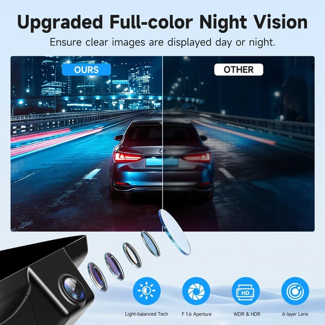 Alt view image 5 of 5 - 4K+1080P Dash Cam Front and Rear for Lexus ES 2019-2026,Integrated OEM Look