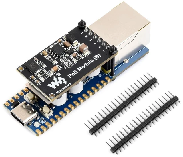 Main image of RP2350 POE ETH Development Board with PoE Module