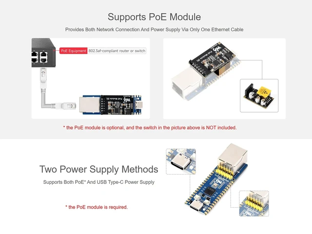 Alt view image 4 of 5 - RP2350 POE ETH Development Board with PoE Module