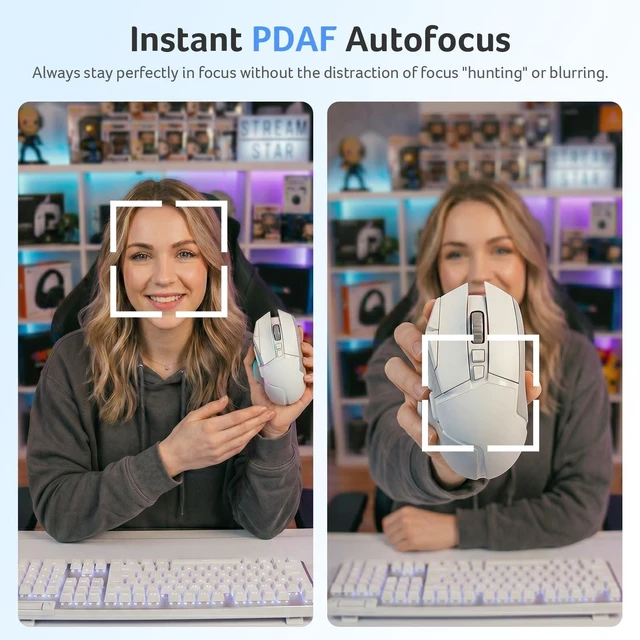 Alt view image 5 of 5 - Acer A640 4K Webcam with AI Noise Canceling Mic for Streaming Meetings