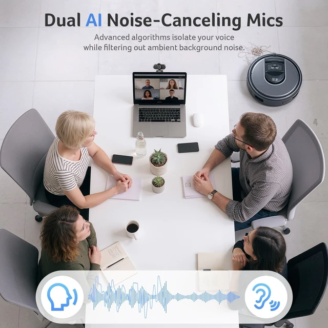 Alt view image 4 of 5 - Acer A640 4K Webcam with AI Noise Canceling Mic for Streaming Meetings