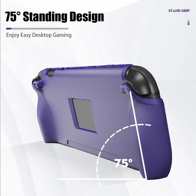 Alt view image 2 of 5 - Savage Raven by Skull & Co. StandGrip Front Cover Bundle for Nintendo Switch 2: Protective Case with Textured Grips Full Protection and Hard-Shell Front Cover - Red/Blue