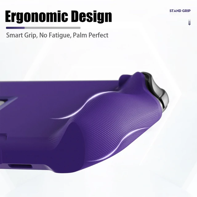 Alt view image 5 of 5 - Savage Raven by Skull & Co. StandGrip Front Cover Bundle for Nintendo Switch 2: Protective Case with Textured Grips Full Protection and Hard-Shell Front Cover - Red/Blue