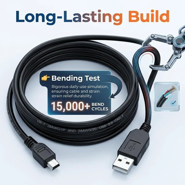 Alt view image 4 of 5 - Pidwaok USB to Mini USB Console Cable FT232RL Chip for Brocade ICX7250 ICX7450 ICX7750 Switch Configuration, RS232 Serial Adapter 1.5M Plug and Play