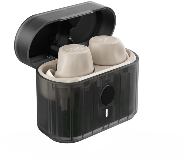 Main image of HyperX Cirro Buds Pro True Wireless Earbuds, Active Noise Cancellation, ANC, Ambient Sound Mode, Low Latency, Bluetooth 5.2, IPX4, Fast Charge, PC, Nintendo Switch, Mobile - Tan