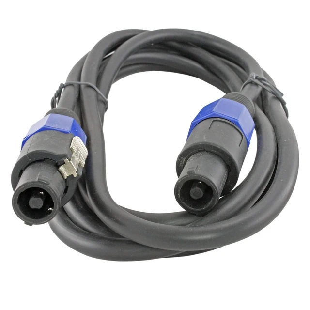 Alt view image 2 of 4 - MCSPROAUDIO 12 Gauge Speaker Cables - 2 Pack (10 Foot Each, Speakon to Speakon)