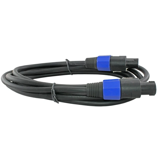 Alt view image 4 of 4 - MCSPROAUDIO 12 Gauge Speaker Cables - 2 Pack (10 Foot Each, Speakon to Speakon)