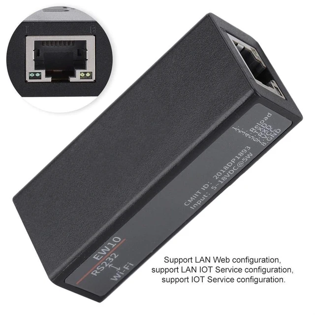 Alt view image 5 of 5 - Pomya Serial Server -EW10 to Ethernet RS232 Networking Modbus,RS232 to Device Server
