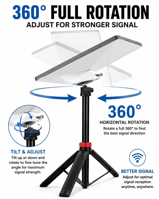 Alt view image 2 of 5 - Starlink Mini Tripod Stand Mount, 360 Rotating Portable for Camping