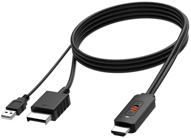 Main image of Azduou PS2 to HDMI Converter HDMI Cable for PlayStation 2 for PlayStation 3 Connecting PS2/ PS3 to HDTV with True Ypbpr Component Signal 100% Improve Video Quality