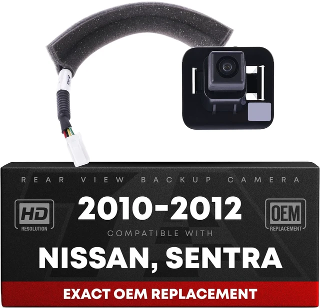 Main image of Rear View Backup Camera, Reverse Park Assist - Compatible with 2010-2012 Nissan Sentra - OEM 28442ZT51A, NI1960120