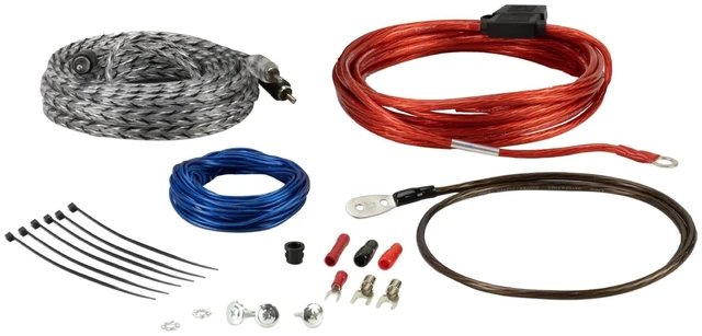 Alt view image 5 of 5 - Scosche KPA12CC 12 Gauge Speaker Wire Kit, Complete Car Audio Wiring Kit for Amplifier Installation with Power & Ground Cables, RCA Audio Cable, Speaker Wire, Fuse Holder & Terminals