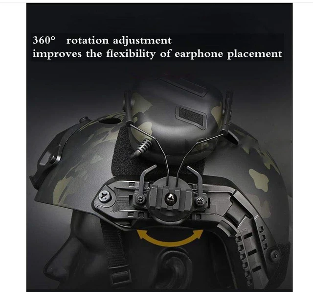 Alt view image 5 of 5 - JFFCESTORE Tactical Headset No Noise Reduction for Z.Tactical Series PTT(Black)