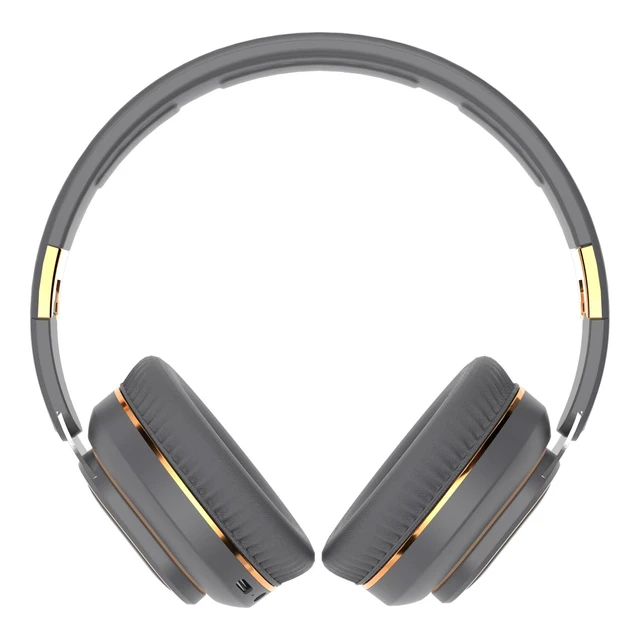 Alt view image 2 of 5 - KUUCAT H7 Foldable Bluetooth Over-the-Ear Wireless Headphones, Gray