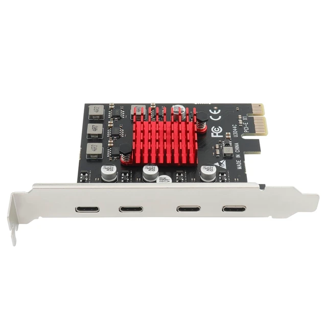 Alt view image 3 of 5 - USB C PCIE Adapter Card,PCI Express to 4-Port Type C Internal Expansion Card with 1 to 4 Hub for Desktop PC No Need Additional Power Supply
