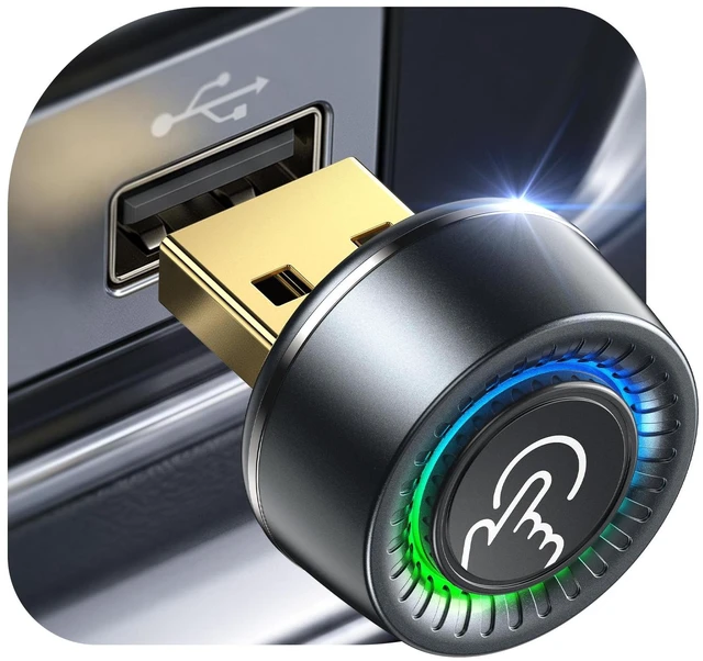 Main image of Wireless CarPlay Adapter for iPhone & Android Auto - Wired to Wireless Gray