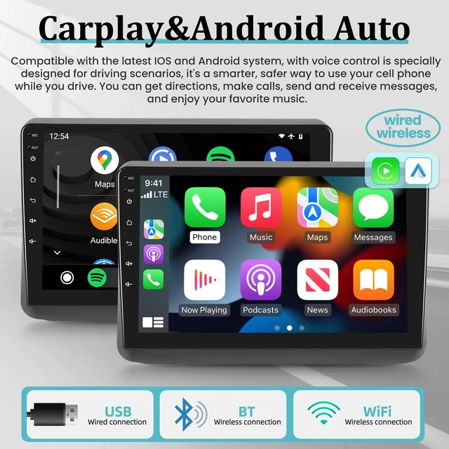 Alt view image 2 of 5 - Android Car Stereo for Jeep Grand Cherokee 2014 2015 2016 2017 with DSP, 9 Inch HD Touchscreen Radio Wireless Apple Carplay & Android Auto GPS WiFi SWC + AHD Backup Camera 2+32G