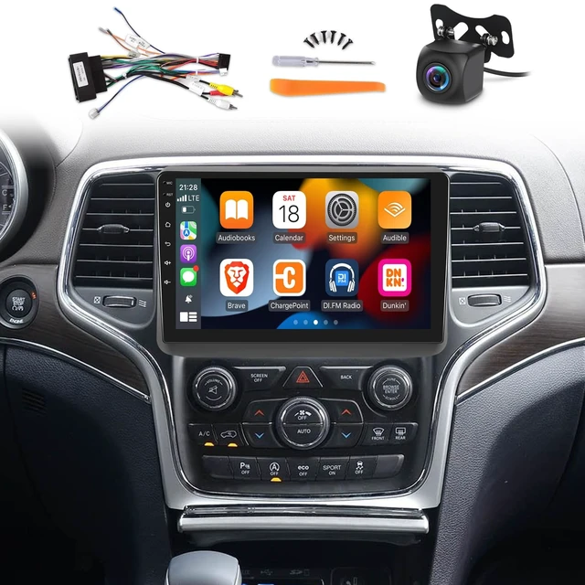 Main image of Android Car Stereo for Jeep Grand Cherokee 2014 2015 2016 2017 with DSP, 9 Inch HD Touchscreen Radio Wireless Apple Carplay & Android Auto GPS WiFi SWC + AHD Backup Camera 2+32G