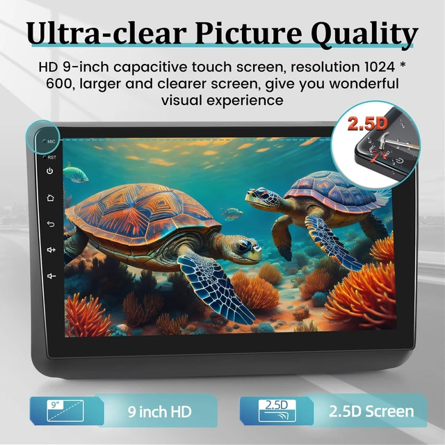 Alt view image 5 of 5 - Android Car Stereo for Jeep Grand Cherokee 2014 2015 2016 2017 with DSP, 9 Inch HD Touchscreen Radio Wireless Apple Carplay & Android Auto GPS WiFi SWC + AHD Backup Camera 2+32G