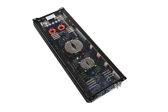 Alt view image 2 of 4 - DOWN4SOUND JP34 AB Black Gloss 4 Channel Car Audio Amplifier ^^ 590W RMS Class AB Power Amp ^^ Car Stereo Speaker Amplifier ^^ High-Performance Automotive Sound