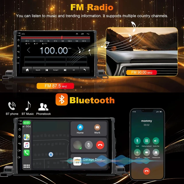 Alt view image 5 of 5 - 4Core 64GB 5GWiFi Upgrade Car Radio Stereo for Toyota Highlander 2014-2019