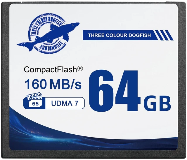 Main image of Dogfish Compact Flash Memory Card 64GB, UDMA 7 Speed Up to 160MB/s