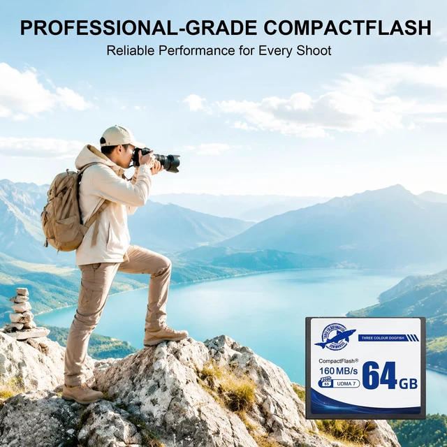 Alt view image 5 of 5 - Dogfish Compact Flash Memory Card 64GB, UDMA 7 Speed Up to 160MB/s