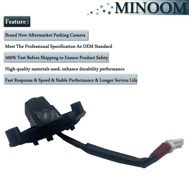 Alt view image 4 of 5 - MINOOM 28442-4EA0A Backup Rear View Camera Replacement for Nissan Qashqai 2015 2016 2017 2018 2019 Part No.#28442-4EA1B28442-4EA0B