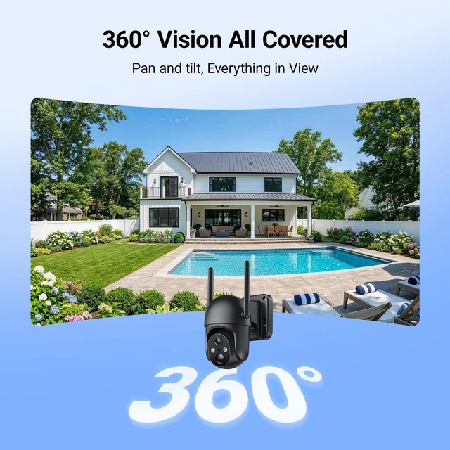 Alt view image 4 of 5 - ELYSOO 4G LTE Cellular Security Cameras, 24/7 Recording, Solar Powered Outdoor Cam No WiFi Needed for Farm&Ranch, 2K Night Vision, Built in eSIM Card(Support Verizon/AT&T/T-Mobile) - Black