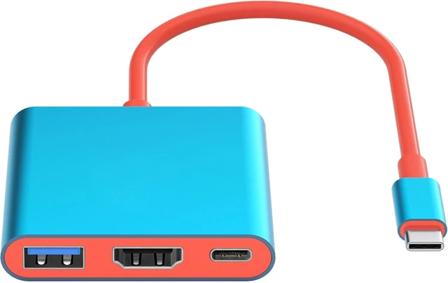 Main image of Apple USB-C Digital AV Multiport Adapter with HDMI 4K@120Hz & USB 3.2 & 100W Charging Port for iPhone 15/16/17, MFi Certified Type-C HDMI Converter for MacBook Pro/Air, iPad Pro, iMac and More (Blue)