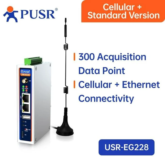 Alt view image 2 of 5 - PUSR LTE Cat4 4G ARM-Based Industrial Computer Ubuntu 22.04 Edge Computing Diverse I/O Support Ethernet Industrial PC ARM Based IPC USR-EG228-GL