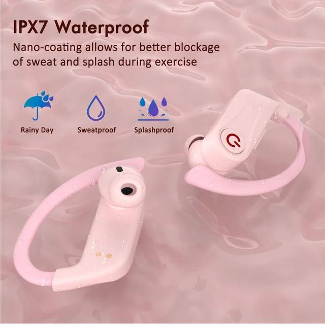 Alt view image 5 of 5 - VNMN Wireless Earbuds Bluetooth 6.1 Sport Headphones with Earhooks and Mic