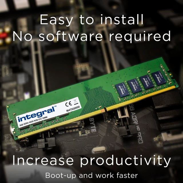 Alt view image 5 of 5 - Integral 16GB (2X 8GB) DDR4 RAM 3200MHz PC4-25600 DIMM Desktop/Computer Memory Module Kit