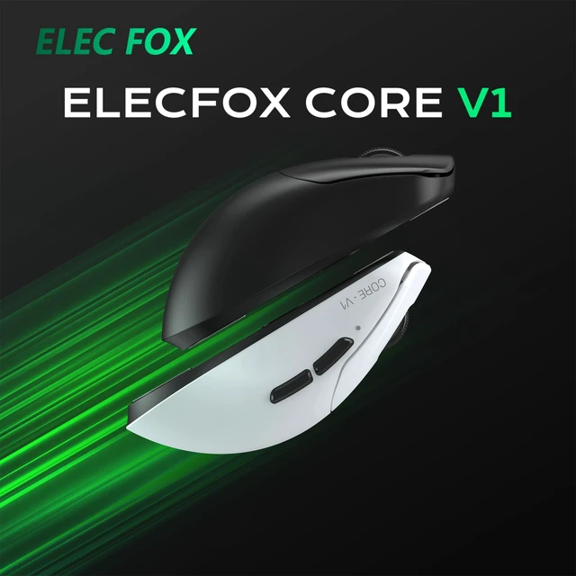 Alt view image 4 of 5 - ELECFOX Core V1 Tri-Mode Wireless Gaming Mouse, with Adjustable Maximum DPI of 24,000, PAW3311 Sensor, 500mAh, 55g, 2.4G/BT/USB-C Rechargeable